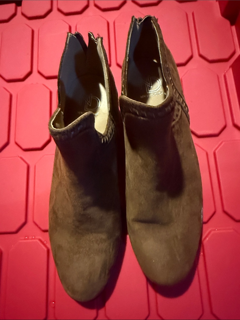Women’s Brown Suede Slip-On Ankle Shoes